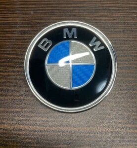 82mm BMW カーボン　ボンネットエンブレム