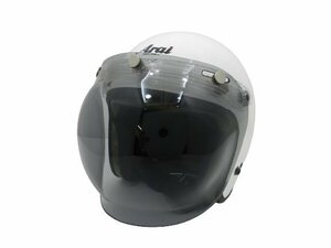 アライ クラシックDC ジェットヘルメット シールド付き ホワイト Arai 保存袋付 中古品 [B165U131]