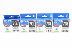 未使用 ジット エプソン JITICBK70L対応 対応 JIT-E70BL ブラック リサイクルインク 日本製 プリンターインク EPSON set まとめて 0811