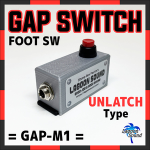 GAP-M1】パラメーター設定【CONTROL FOOT SWITCH/赤】アンラッチ/エフェクター用外部スイッチとして！《UNLATCH/MOMENTARY》 #LAGOONSOUND