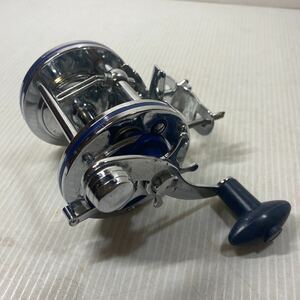 OLYMPIC オリムピック リール DOLPHIN 400-LW ドルフィン 両受軸リール 磯釣り 手動 釣具 レトロ 中古