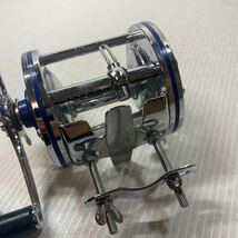 OLYMPIC オリムピック リール DOLPHIN 400-LW ドルフィン 両受軸リール 磯釣り 手動 釣具 レトロ 中古_画像2