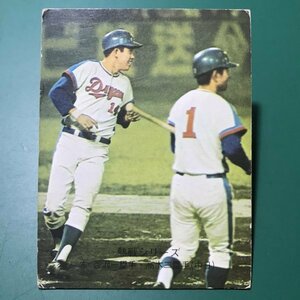 1974年　カルビー　プロ野球カード　74年　341番　中日　高木・谷沢　　　　　【管理C46】