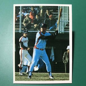 山勝　プロ野球カード　1980年版　ミニカード　小判サイズ　ロッテ　張本　　　【管787】
