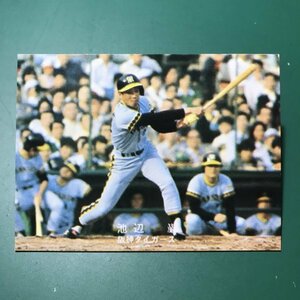 1978年　カルビー　プロ野球カード　78年　阪神　池辺　しぶといバッティングと共に～　　　【管C03】