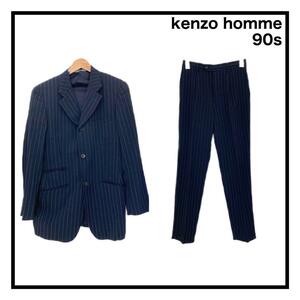 [90s] Kenzo Homme rare suit setup stripe navy 2