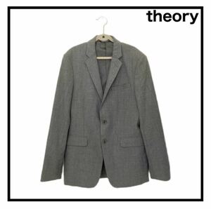 【theory】　セオリー　テーラードジャケット　ウール混　グレー