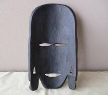 アフリカの「民族仮面」（壁掛け）： 木彫工芸・お面・インテリア・オブジェ・アンティーク・コレクション・美術品_画像2