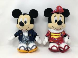 Disney ディズニー ミッキー＆ミニー スペシャル晴れ着ぬいぐるみ 紙タグ付き ミッキーマウス ミニーマウス