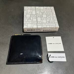 定価28050円 新品 ● Wallet COMME des GARCONS グロッシープリント レザー ウォレット 財布 SA3100GP コムデギャルソン　ブラック