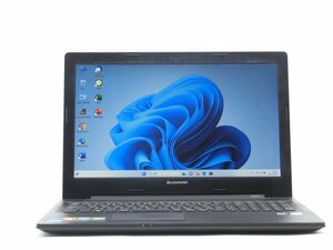 Win11Pro/HDMI/無線WIFI/テンキー/Bluetooth/薄型15.6型/カメラ/ノートPC/新品SSD256GB/8GB/AMD　E1-6010/Lenovo　G50-45 MSOffice2021搭載