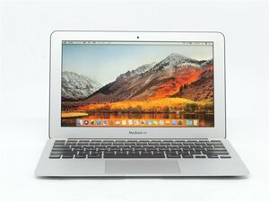 充放電1回/カメラ内蔵/ 中古 11.6型 　ノートPC Corei7　2677M/SSD256GB/4GB　英語キーボード　MacBook Air A1370　OS High sierra10.13.6