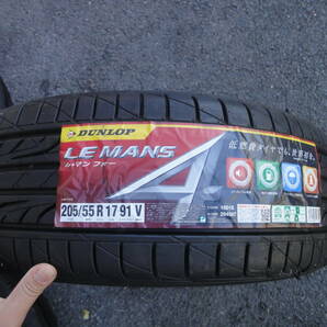 ダンロップ LE MANS 4 LM704 205/55R17 91V 2014年製 倉庫保管品！1本のみ！ストリーム ステップワゴン SX4 ベルランゴ 2シリーズなどの画像2