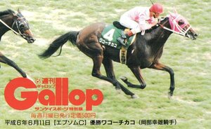 ★ワーコチカコ　岡部幸雄騎手　週刊ギャロップ★テレカ５０度数未使用lj_100