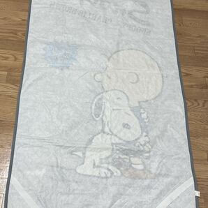 レア SNOOPY スヌーピー チャーリーブラウン 寝具 敷シーツ シングル グレー アンティーク 日本製 値下げの画像5