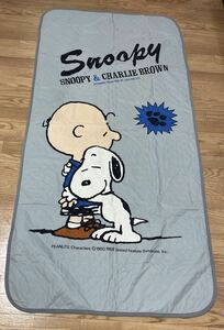 レア SNOOPY スヌーピー チャーリーブラウン 寝具 敷シーツ シングル グレー アンティーク 日本製 値下げ