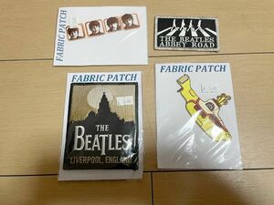 新品未使用品☆現地購入品☆ビートルズ☆ワッペン☆4枚セット☆abbey road☆yellow submarine☆モッズ☆オアシス☆ブラー☆ブリットポップ