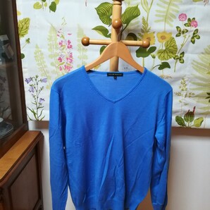 UNIQLO ユニクロ 青色のウール100セーターMサイズ