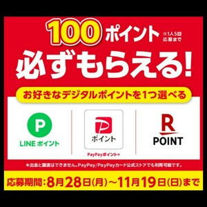 いろはす & アイシー スパーク 必ずもらえる キャンペーン 100円分 LINE PayPay 楽天 ポイント コード 