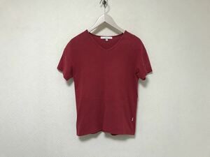 本物レアセルrehacerコットンVネック半袖Tシャツメンズサーフアメカジミリタリースケーターストリート赤レッドS日本製