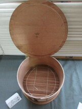 【湖華】蒸篭1段/検)肉まん豚まんセイロ蒸し器中華料理マクロビカフェ什器鍋広82_画像2