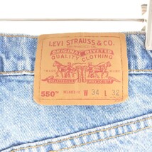 古着 90年代 リーバイス Levi's 550 RELAXED FIT テーパードジーンズ デニムパンツ USA製 メンズw34 ヴィンテージ /taa002354_画像4