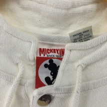 古着 90年代 MICKEY INC ハーフボタン キャラクタースウェットシャツ トレーナー USA製 メンズM ヴィンテージ /eaa313867_画像4