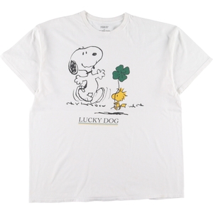 古着 SNOOPY スヌーピー キャラクタープリントTシャツ メンズXL /eaa331729