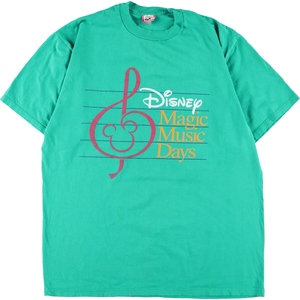 古着 90年代 DISNEY DESIGNS DISNEY MAGIC MUSIC DAYS キャラクタープリントTシャツ USA製 メンズXL ヴィンテージ /eaa329738