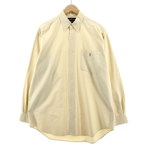 古着 ラルフローレン Ralph Lauren BIG SHIRT 長袖 ボタンダウンシャツ メンズXL /eaa373294