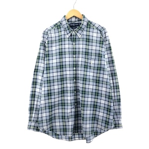 古着 ラルフローレン Ralph Lauren BIG SHIRT チェック柄 長袖 ボタンダウンチェックシャツ メンズXL /eaa377768