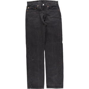 古着 リーバイス Levi's 505 REGULAR FIT STRAIGHT LEG ブラックジーンズ テーパードデニムパンツ USA製 メンズw32 /eaa331859