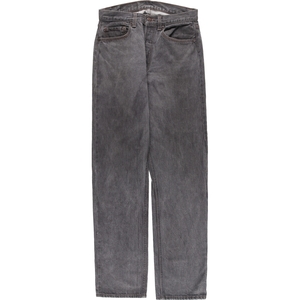 Фуруши 90 -х годов Леви от Леви 501 Черные джинсы Прямые джинсовые штаны США.