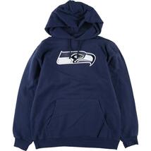 NFL TEAM APPAREL NFL SEATTLE SEAHAWKS シアトル シーホークス スウェットプルオーバーパーカー レディースL /eaa203740 【LP2311】_画像1