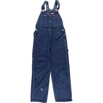 古着 ディッキーズ Dickies デニムオーバーオール メンズw32 /eaa269505 【LP2311】_画像1