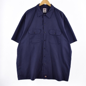 古着 ディッキーズ Dickies 半袖 ワークシャツ メンズXXL /eaa336147 【LP2311】