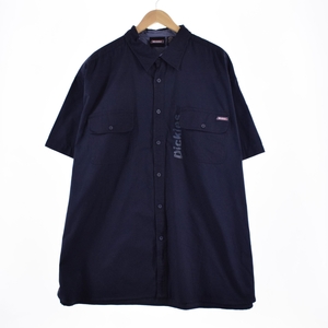 古着 ビックサイズ ディッキーズ Dickies 半袖 ワークシャツ メンズXXXL /eaa333771 【LP2311】