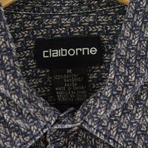 古着 claiborne 総柄 半袖 レーヨンシャツ メンズL /eaa249569 【LP2311】_画像3