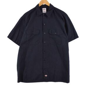 古着 ディッキーズ Dickies 半袖 ワークシャツ メンズXL /eaa326815 【LP2311】