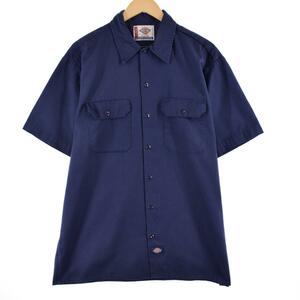 古着 ディッキーズ Dickies 半袖 ワークシャツ メンズXL /eaa327837 【LP2311】