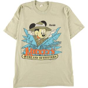 古着 80年代 SHERRY MICKEY MOUSE ミッキーマウス キャラクタープリントTシャツ USA製 メンズM ヴィンテージ /eaa266553 【LP2311】