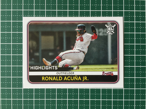 ★TOPPS MLB 2020 BIG LEAGUE #300 RONALD ACUNA JR.［ATLANTA BRAVES］ベースカード HIGHLIGHTS 20★