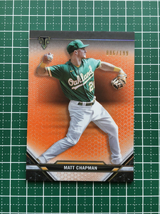 ★TOPPS MLB 2021 TRIPLE THREADS #36 MATT CHAPMAN［OAKLAND ATHLETICS］AMBER パラレル版 199枚限定「006/199」★