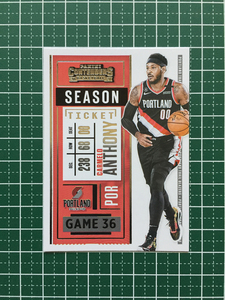 ★PANINI 2020-21 NBA CONTENDERS #92 CARMELO ANTHONY［PORTLAND TRAIL BLAZERS］ベースカード「SEASON TICKET」★