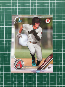 ★TOPPS MLB 2019 BOWMAN DRAFT #BD-125 CORBIN CARROLL［ARIZONA DIAMONDBACKS］ベースカード 1st 19★