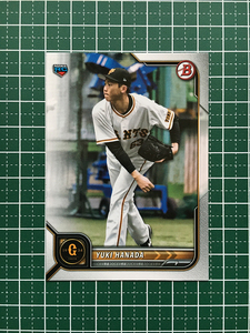 ★TOPPS BOWMAN NPB 2022 #65 花田侑樹［読売ジャイアンツ／巨人］ベースカード「BASE」ルーキー「RC」★