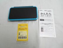 【同梱可】美品 ゲーム Newニンテンドー2DS LL ブラック ターコイズ 初期化 動確済み_画像2