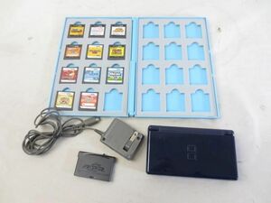 【同梱可】中古品 ゲーム ニンテンドーDS 本体 DS Lite USG-001 エナメルネイビー ソフト 星のカービィ ウルトラデラ