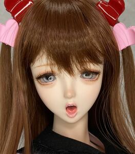 ◇猫耳亭◇ angelphilia Nヘッド(ホワイティ) カスタムヘッド　アイつき　angelphilia オビツ50ボディなどに