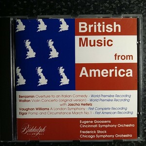j（輸入盤）アメリカからイギリス音楽を　ベンジャミン　ウォルトン　エルガー　ストック　グーセンス　British Music from America